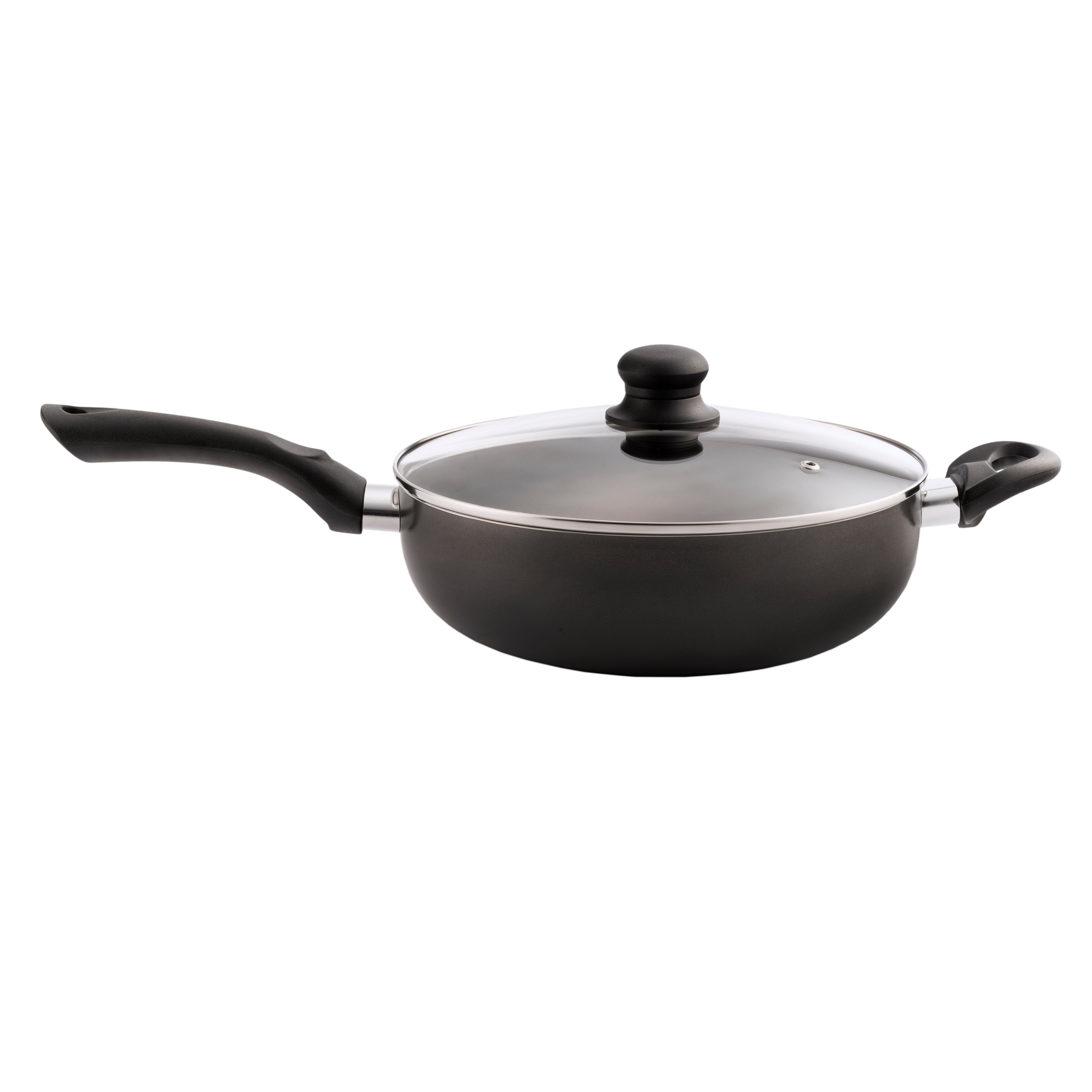 28cm Non-Stick Deep Fry Pan & Glass Lid