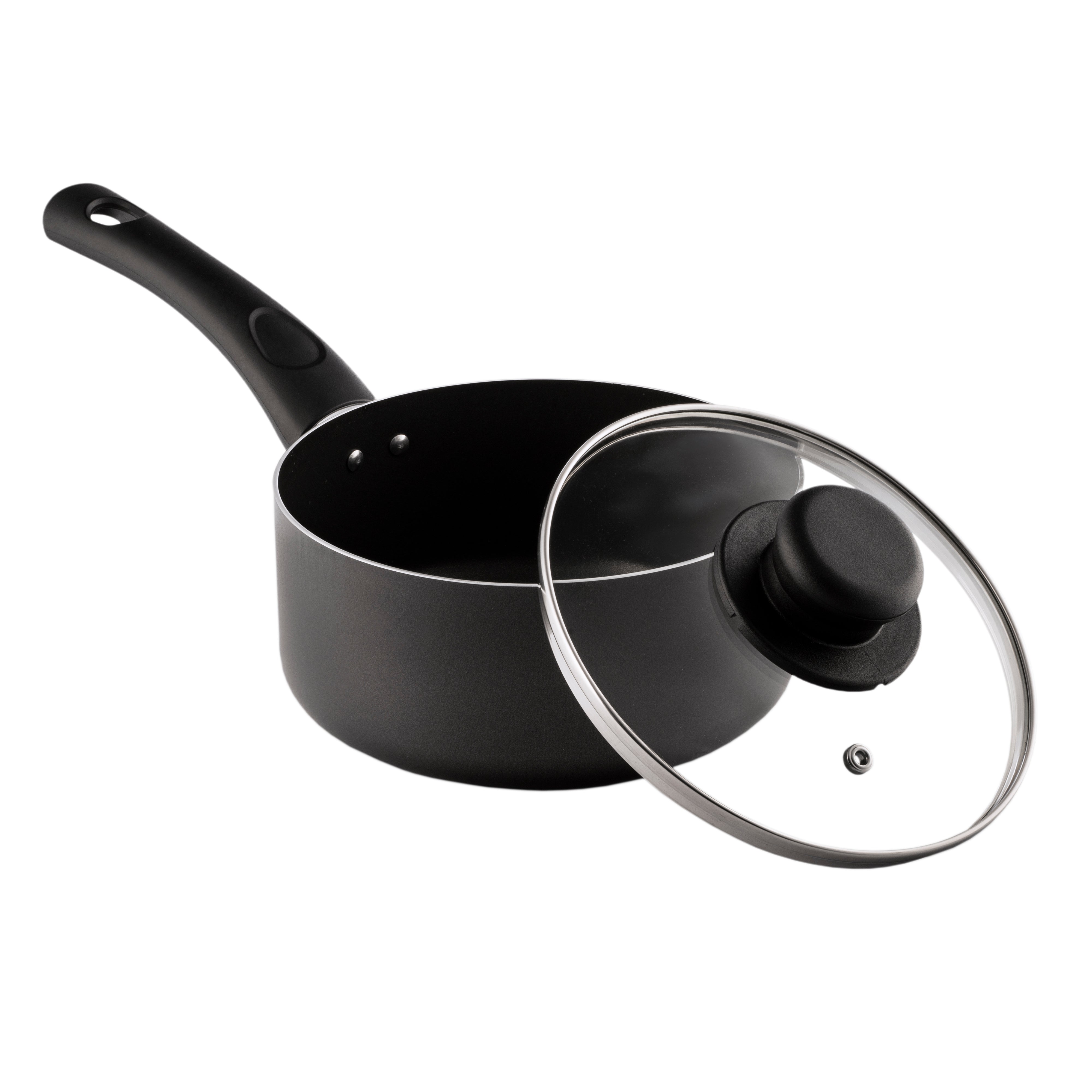 15cm Non-Stick Sauce Pan & Glass Lid